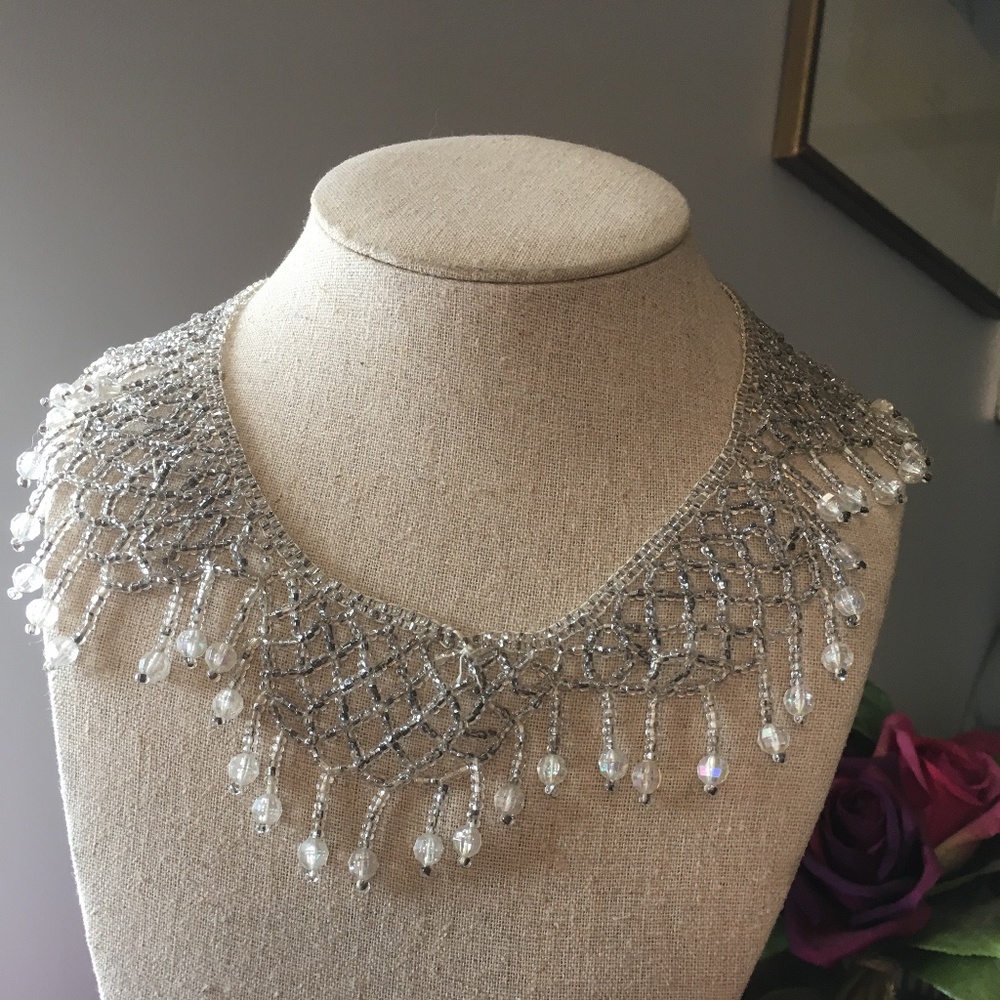 Victorian-style beaded neckpiece